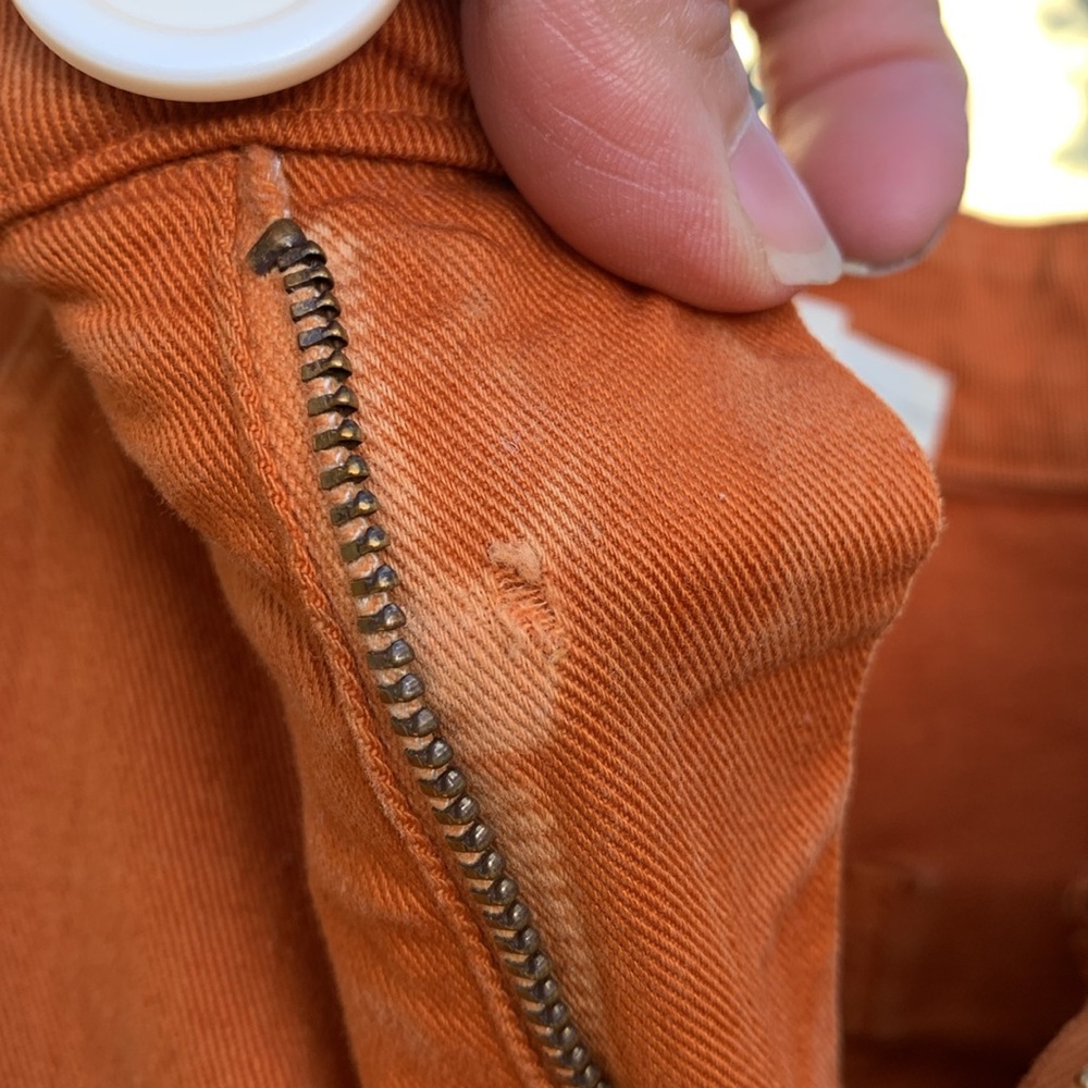 Whimsy + Row Flora Pant In Orange Wide Leg - Picture 7 of 16